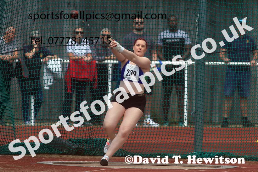 Senior Womens hammer, 2024 Northern Senior and Under-20s Track and Field Champs, Middlesbrough.  Photo: David T. Hewitson/Sports for All Pics